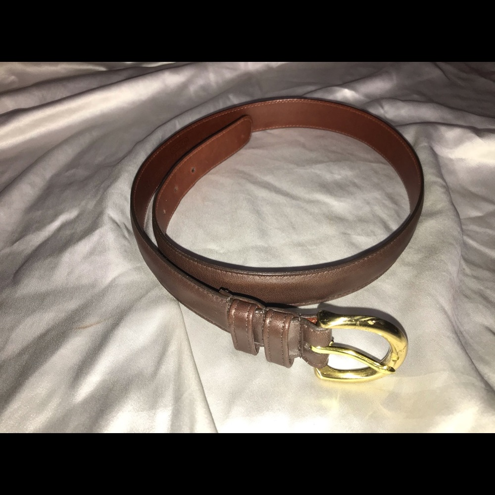 Brown coach belt